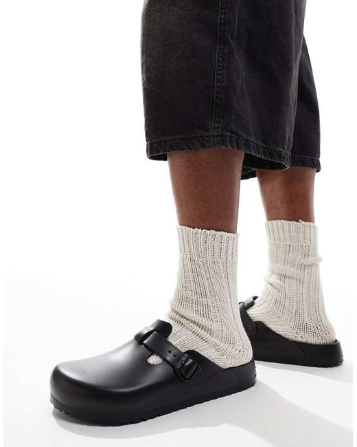 Birkenstock Black Eva Boston Clogs for men