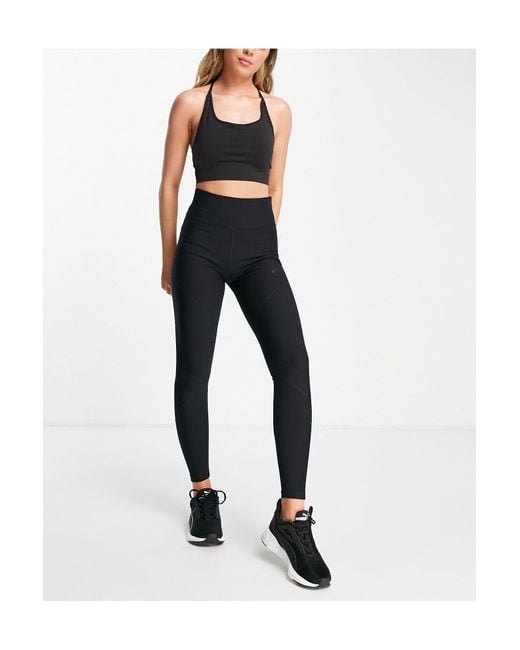 Only Play Breathable Ribbed Training leggings in Black