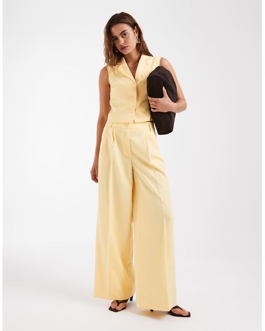 Vero Moda Natural Tailored Boxy Waistcoat