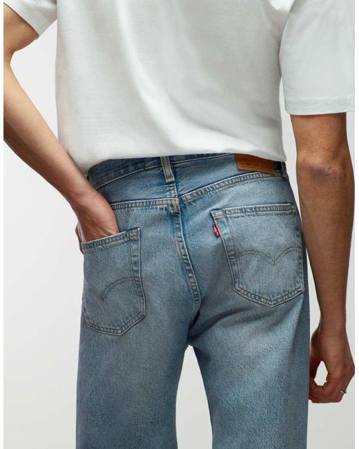 Levi's Blue 501 Loose Straight Jeans for men