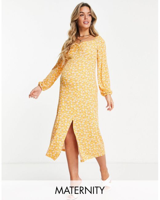 Missguided Midaxi Dress With Sweetheart 