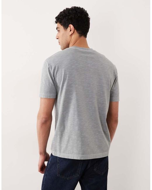 Gant Gray Varsity Chest Script Logo T-shirt for men