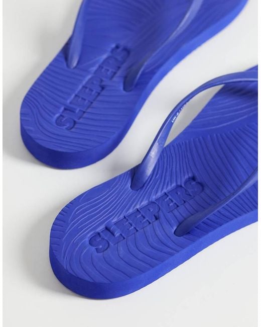 Sleeper Blue Tapered Thongs
