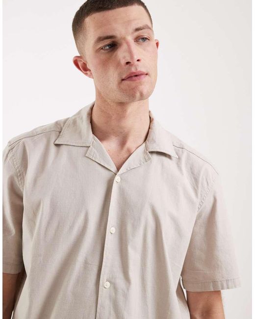 Only & Sons Black 2 Pack Cotton Rich Revere Collar Shirt for men