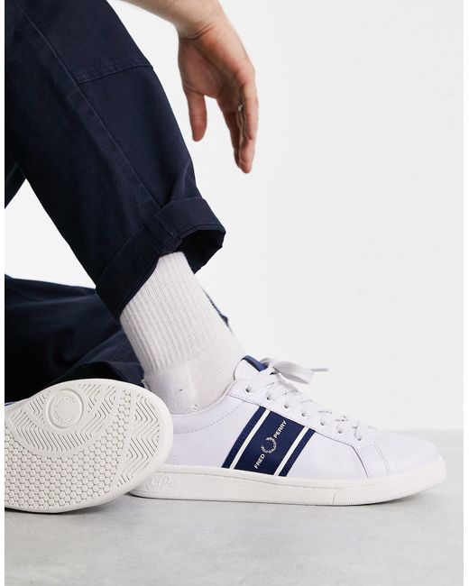 fred perry sneakers wit heren