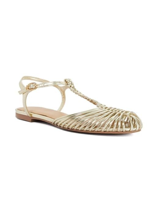 Dune White Harmoni Ballet Pumps