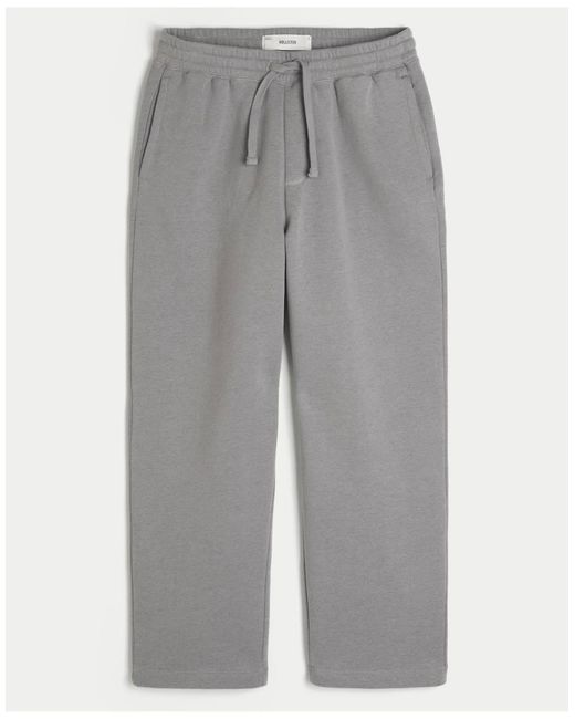 Hollister White Back Pocket Graphic Baggy Sweatpants for men