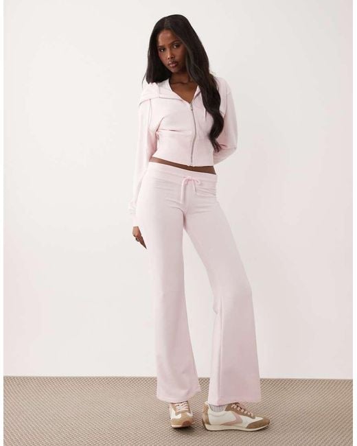 Gina Tricot Pink Mix And Match Slim Low Waist Sweatpants