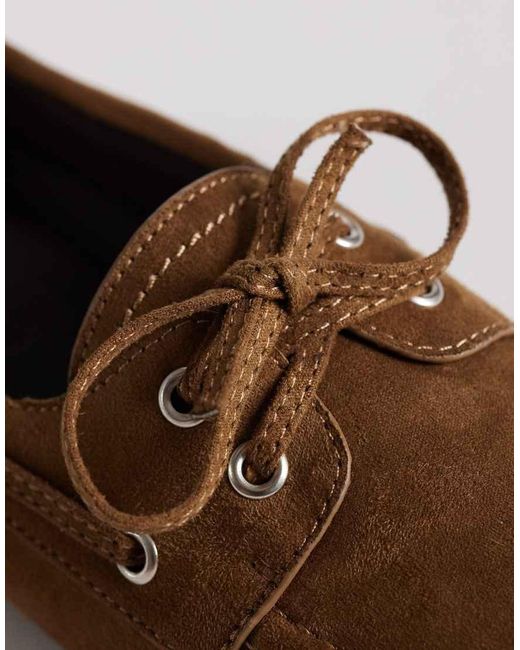 ASOS Brown Montague Boat Shoes