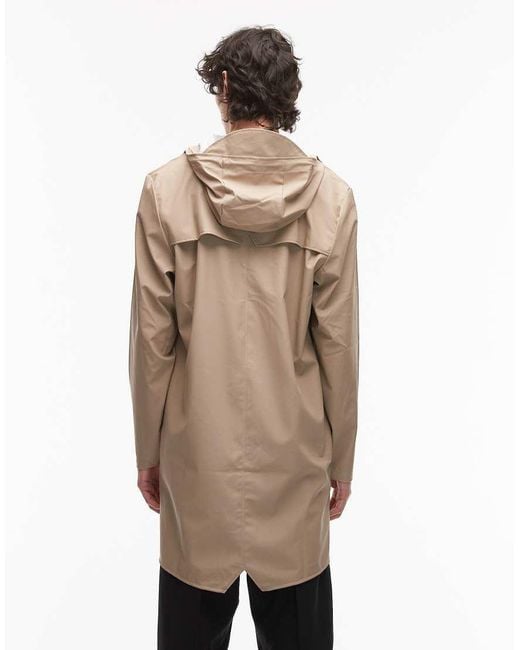 Chubasquero Beis De Corte Alargado 12020 De -Neutro Rains de hombre de color Natural