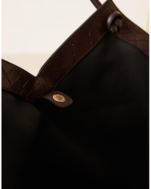 ASOS Tote Tas Met Vaasvorm En Handvat in het Brown