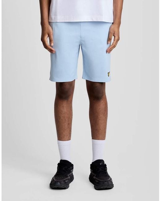 Lyle & Scott Blue Mid Layers Fly Fleece Shorts for men