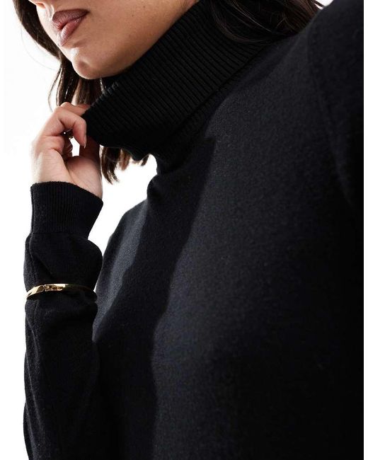 Vero Moda Black High Neck Knitted Jumper