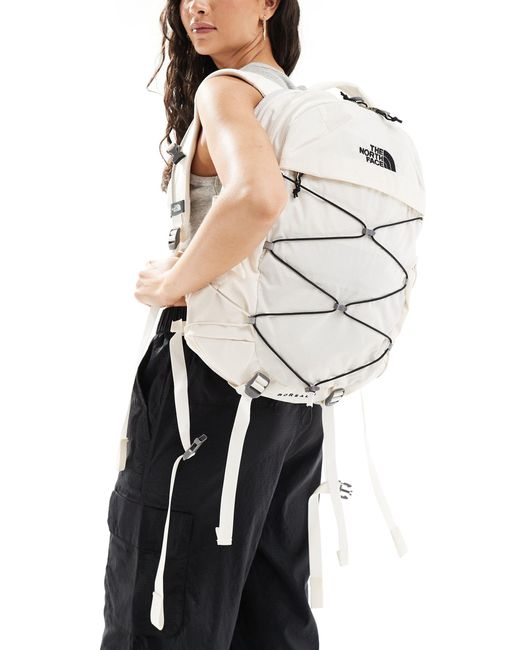 The North Face White Borealis Backpack