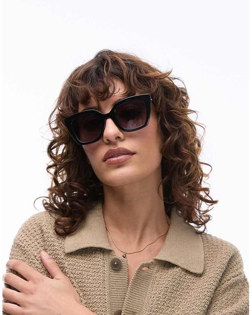 Jimmy Fairly Brown The Wind Cat Eye Sunglasses