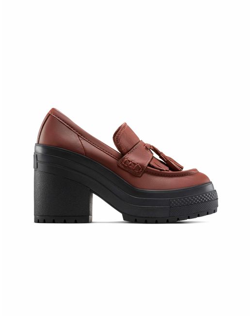 Converse Brown – chuck 70 de luxe – loafer aus leder