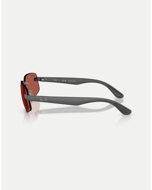 Ray-Ban Brown Rb4475 Polarized Ultra Lenses Irregular Polarised Sunglasses With Lens