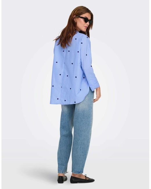 Chemise - clair ONLY en coloris Blue