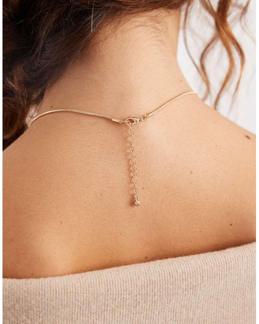 ASOS Natural Long Necklace With Clean Pendant