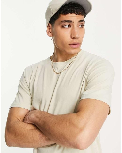 Only & Sons Multicolor Longline Curve Hem T-Shirt for men