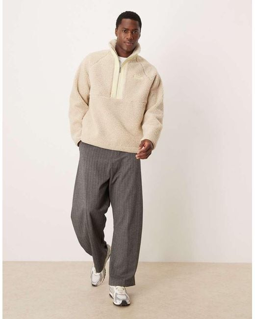 Calvin Klein Natural Sherpa Quarter Zip Fleece for men