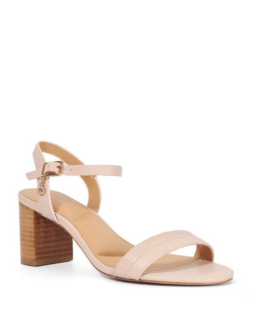 Dune Pink Jaycie Block Heeled Sandals