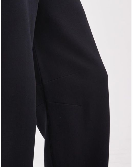 ASOS Blue Barrel Leg Brushback Sweatpants