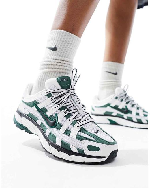 Nike White P-6000 Unisex Trainers
