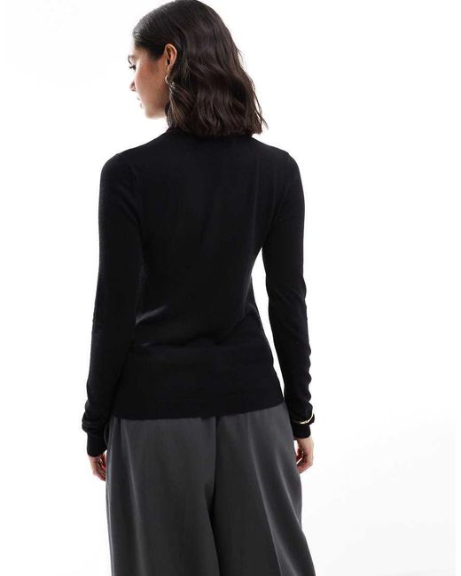 Vero Moda Black High Neck Knitted Jumper