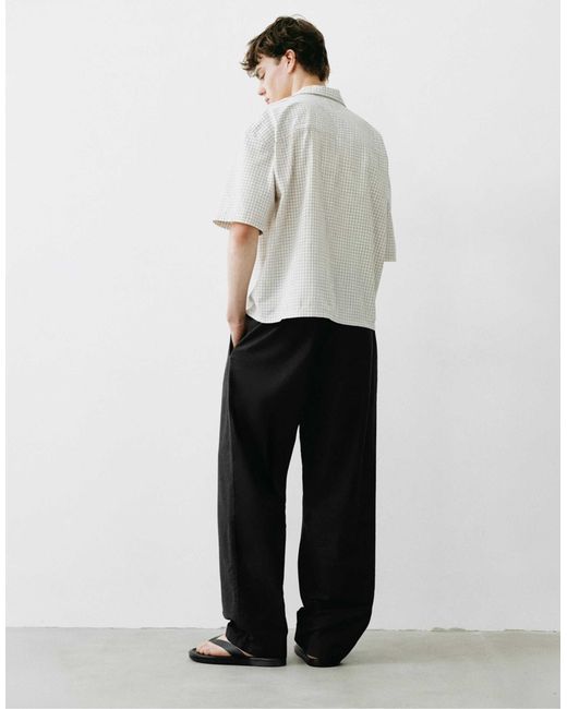 Pull&Bear Jogger mit leinen in White für Herren