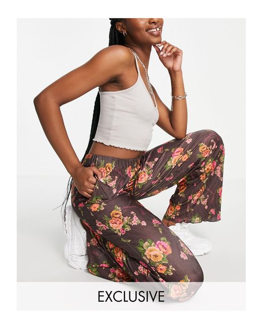 Collusion Synthetic Floral Plisse 