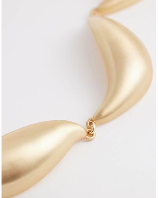 ALDO White Eloven Statement Wave Necklace