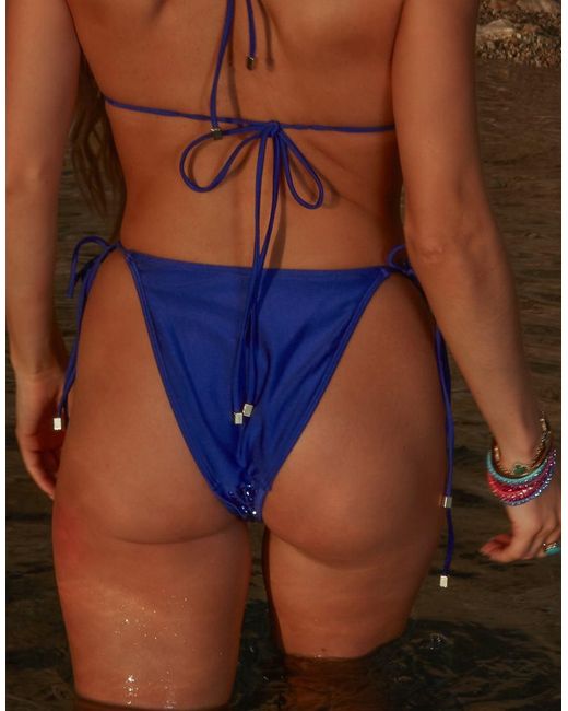 South Beach Brown X Jasmin Hot Fix Bikini Tie Side Brief