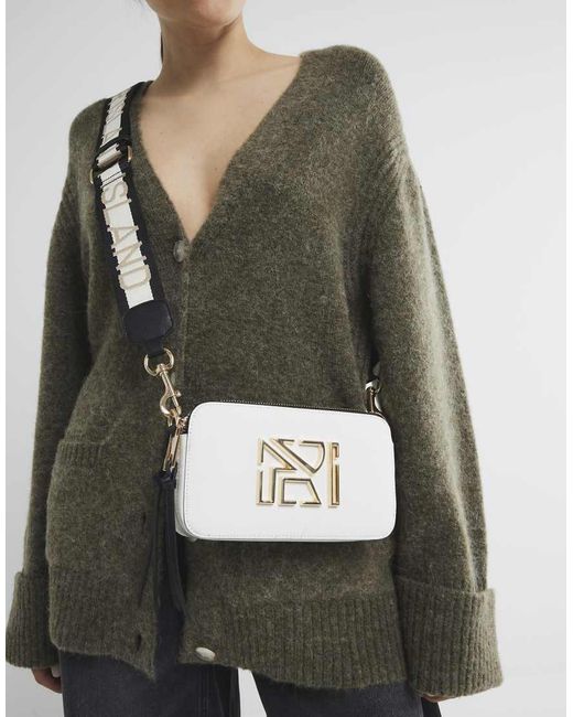 River Island Green Faux Leather Cross Body Bag