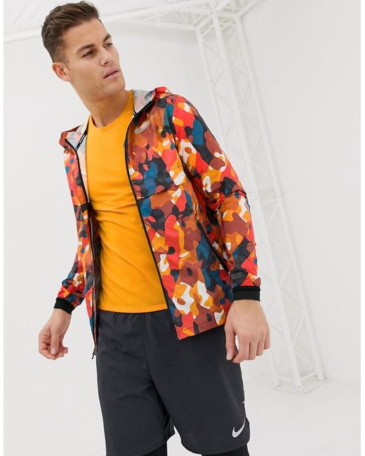 Nike Orange Just Do It Reflective Jacket for men