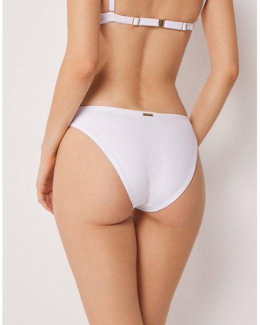 Calzedonia White Premium Fit Brief Bikini Bottom