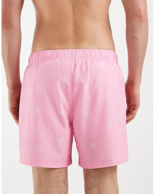 Hollister Pink Swimming Trunks for men