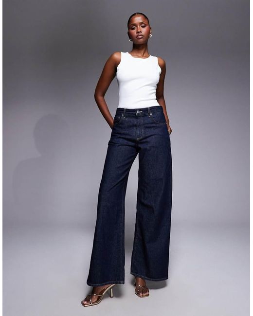 GOOD AMERICAN Blue Sculpted Scoop Neck Sleeveless Bodysuit