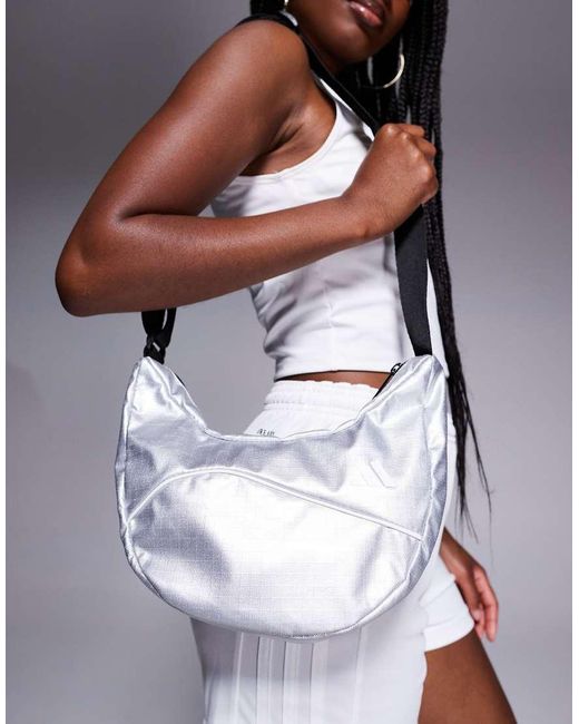 Adidas Originals White Adidas Training Metallic Crossbody Bag