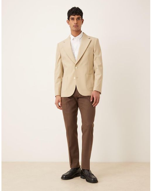 ASOS Natural Slim Blazer for men