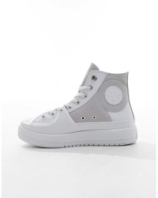 Converse Black Chuck Taylor All Star Construct Hi Trainers for men