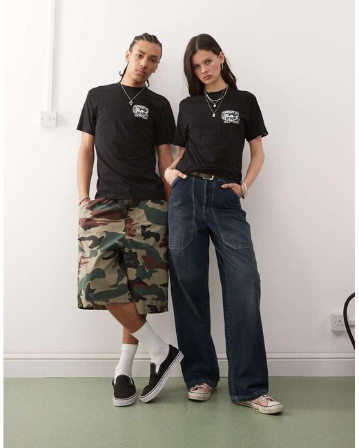 Vans Black Next Stop Graphic Back Print T-shirt