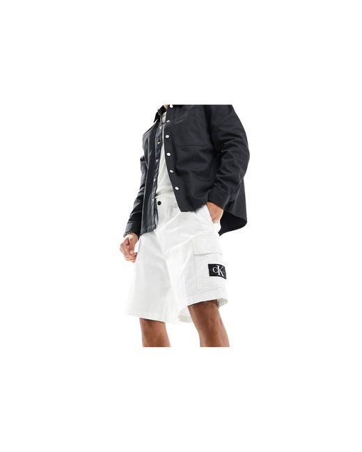 Calvin Klein Black Cargo Shorts for men