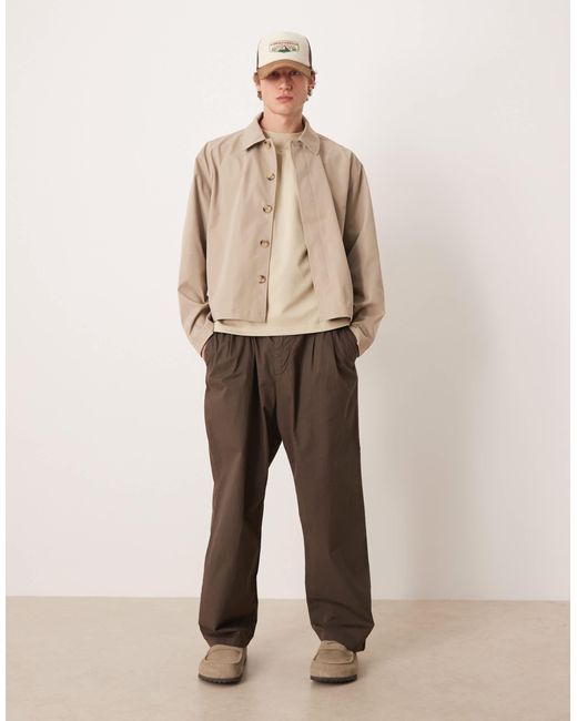 ASOS Natural Oversized Jacket for men
