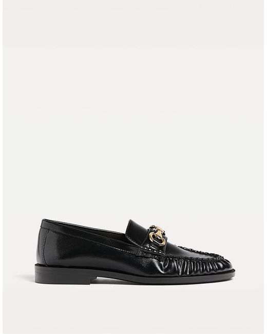 Stradivarius White Loafers With Decorative Detailing