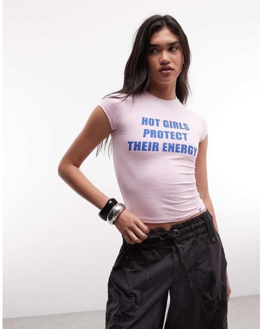 Collusion Purple Hot Girls Protect Their Energy Baby Tee