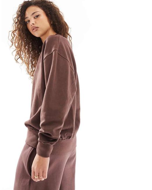 Pull&Bear Oversized Sweater in het Brown