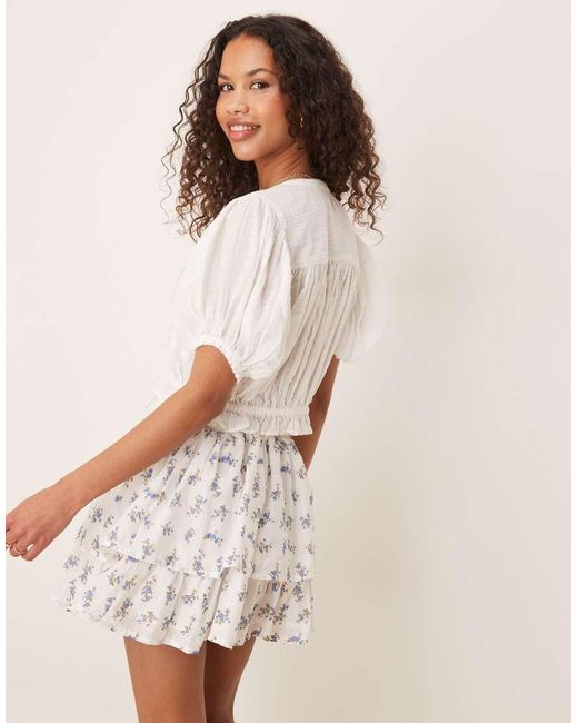ASOS Natural Rara Skirt