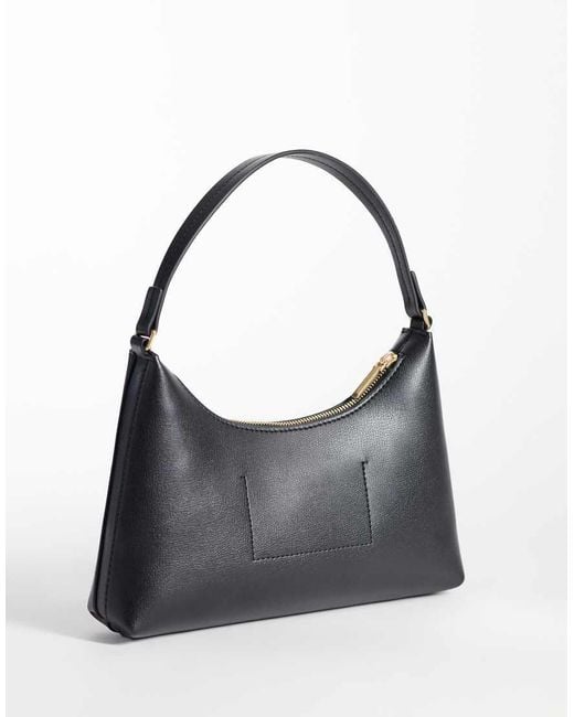 Calvin Klein Black Small Shoulder Bag With Foil Logo