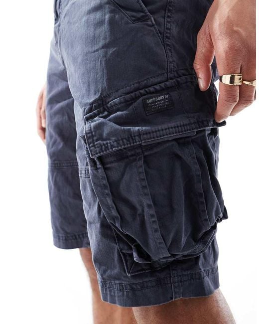 Superdry Blue Core Cargo Short for men